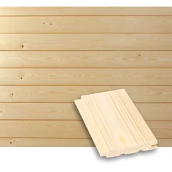 Sisustuspaneeli Tuuli Indoor STS4, 15x95mm, VM/EM, mänty, puuvalmis