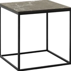Sivupöytä Linento Furniture SHP-950-QQ-1 musta/marmorijäljitelmä