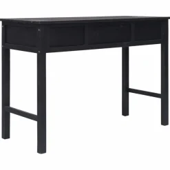 Sivupöytä musta 110x45x76 cm puu