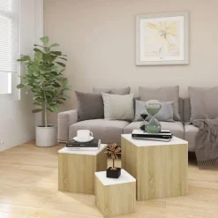 Sivupöytäsarja, 3kpl, eri värejä
