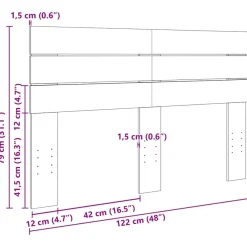 Sängynpääty 120 cm massiivipuutammea (51977)
