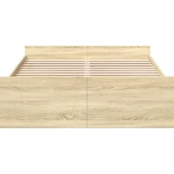 Sängynrunko laatikoilla, tekninen puu, eri kokoja ja värejä (38001)
