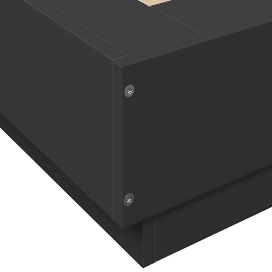 Sängynrunko LED-valoilla, tekninen puu, eri värejä ja kokoja (38011)