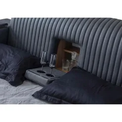 Sängynrunko Linento Furniture Sunshine Smart, 250x290cm, USB-portti, äänentoisto, hierontamekanismi