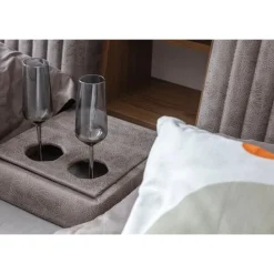 Sängynrunko Linento Furniture Sunshine Smart, 250x290cm, USB-portti, äänentoisto, hierontamekanismi