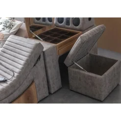 Sängynrunko Linento Furniture Sunshine Smart, 250x290cm, USB-portti, äänentoisto, hierontamekanismi