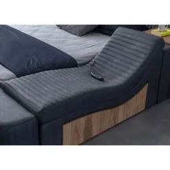 Sängynrunko Linento Furniture Sunshine Smart, 250x290cm, USB-portti, äänentoisto, hierontamekanismi