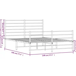 Sängynrunko metalli, eri päätyvaihtoehtoja ja värejä, useita kokoja (28910)