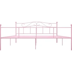 Sängynrunko pinkki metalli 180x200cm