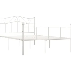 Sängynrunko valkoinen metalli 120x200cm