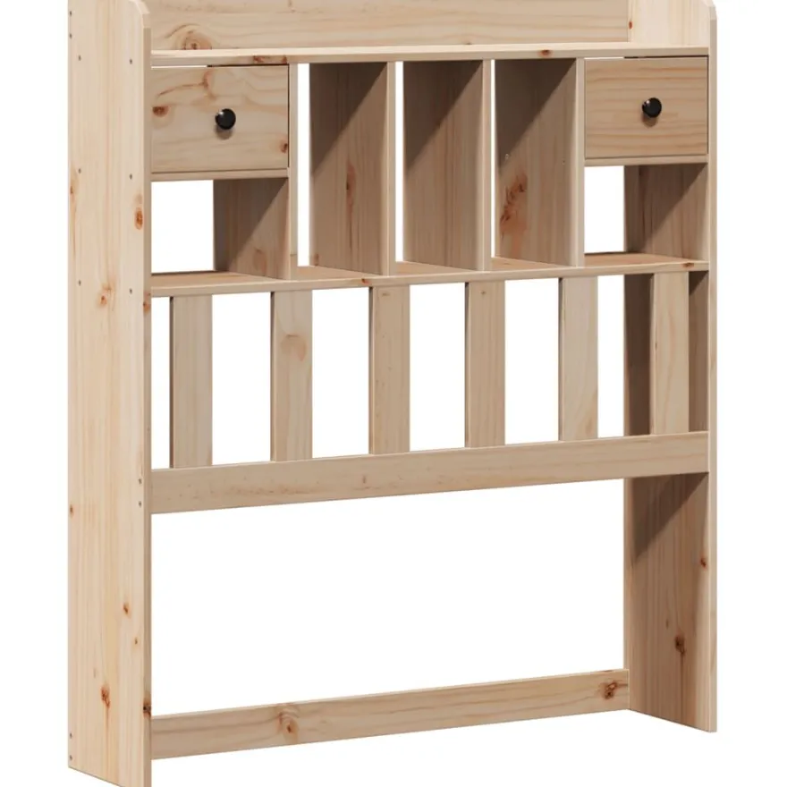 Sänky kirjahyllyllä, täysi mänty, eri kokoja ja värejä (44206)