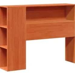 Sänky/kirjahylly täysi mänty, vahanruskea, eri kokoja (44196)