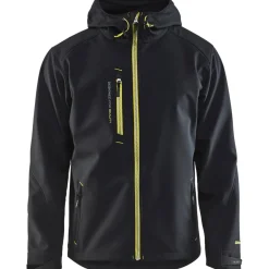 Softshell-takki Blåkläder 4949, musta/keltainen