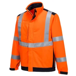 Softshell-takki Portwest MV72 Modaflame Multinorm, oranssi/sininen