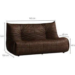 Sohva Linento Furniture Bocek, 2-istuttava
