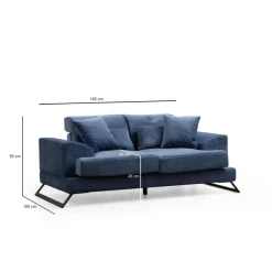 Sohva Linento Furniture Frido, 2-istuttava, eri värejä