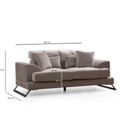 Sohva Linento Furniture Frido, 2-istuttava, eri värejä