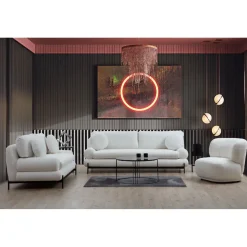 Sohva Linento Furniture Livorno 2-istuttava valkoinen