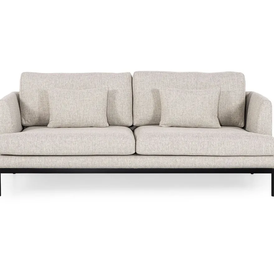 Sohva Linento Furniture Pearl, 3-istuttava, luonnonvalkoinen