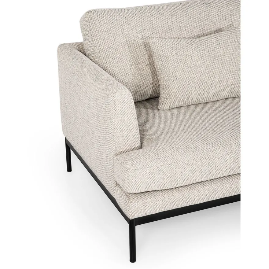 Sohva Linento Furniture Pearl, 3-istuttava, luonnonvalkoinen