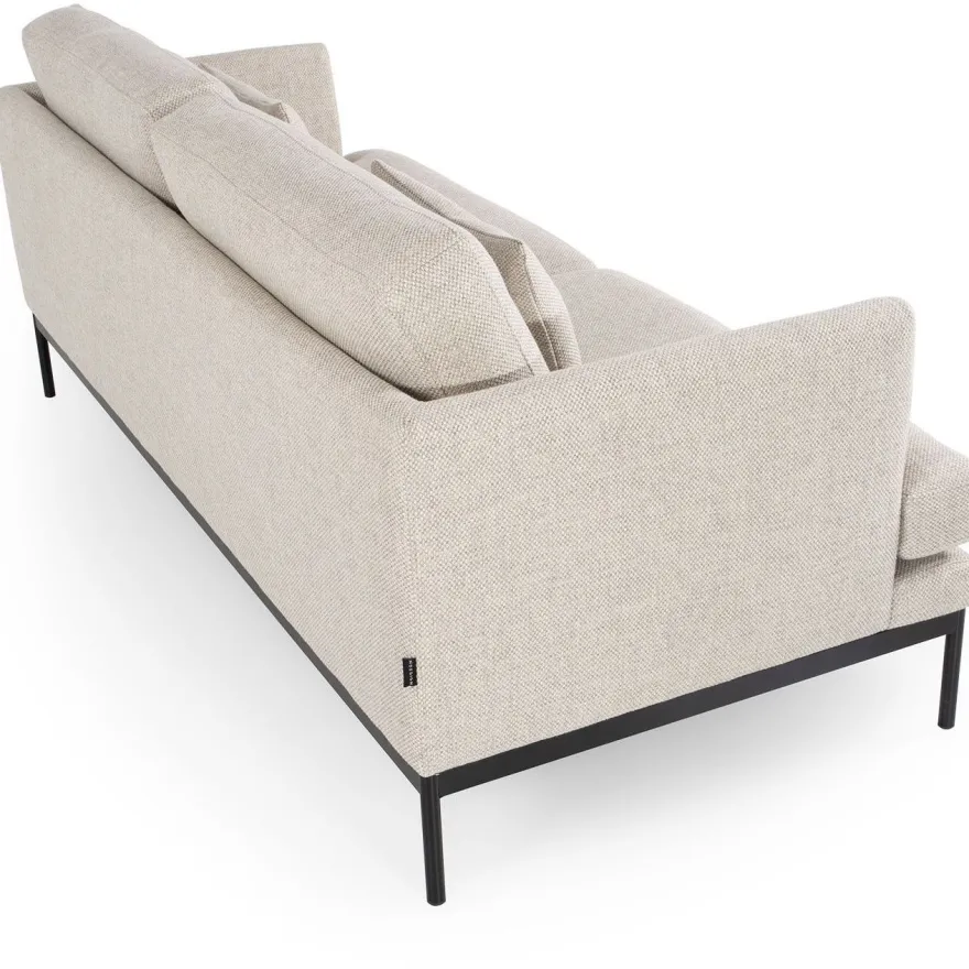 Sohva Linento Furniture Pearl, 3-istuttava, luonnonvalkoinen