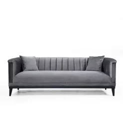Sohva Linento Furniture Trendy, 3-istuttava, harmaa