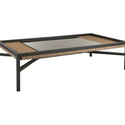Sohvapöytä Brafab Shell, 150x80cm, ruskea/musta