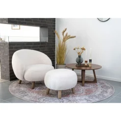 Sohvapöytä House Nordic Hellerup, ø75x36cm, pähkinäviilu
