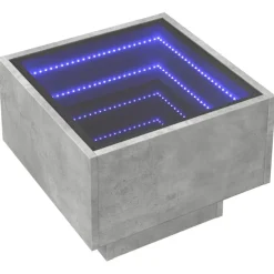 Sohvapöytä Infinity LED-valoilla, 40x40x30 cm, eri värejä (38660)