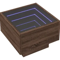 Sohvapöytä Infinity LED-valoilla, 40x40x30 cm, eri värejä (38660)