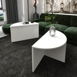 Sohvapöytä Linento Furniture Dolunay, valkoinen