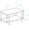 Sohvapöytä Linento Furniture Espa, musta
