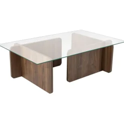Sohvapöytä Linento Furniture Flavio 105x30cm lasikansi