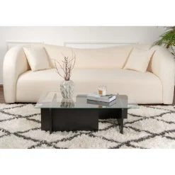 Sohvapöytä Linento Furniture Flavio 105x30cm lasikansi