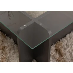 Sohvapöytä Linento Furniture Flavio 105x30cm lasikansi