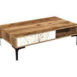 Sohvapöytä Linento Furniture Istanbul, marmorikuosi, ruskea/beige
