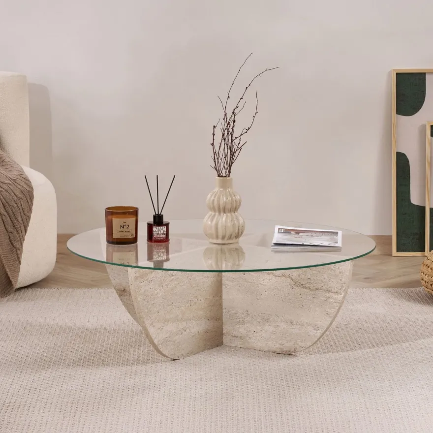 Sohvapöytä Linento Furniture Liya, 90x90cm