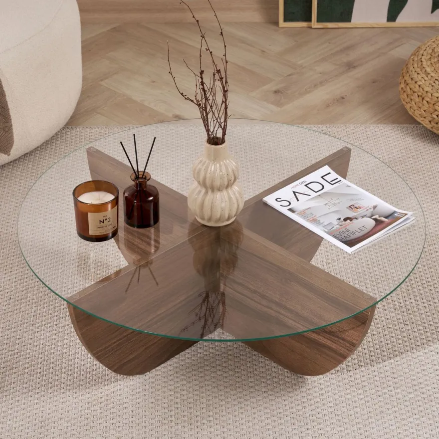 Sohvapöytä Linento Furniture Liya, 90x90cm