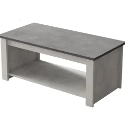 Sohvapöytä Linento Furniture LV14, kivikuosi, hopea/harmaa