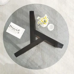 Sohvapöytä Linento Furniture Miro, 75cm, savulasi, ruskea