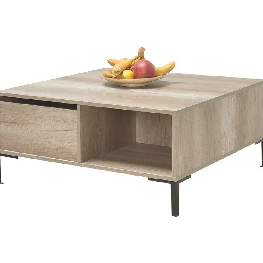 Sohvapöytä Linento Furniture SHP-660, 90x90cm, vetolaatikolla