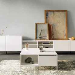 Sohvapöytä Linento Furniture SHP-660, 90x90cm, vetolaatikolla