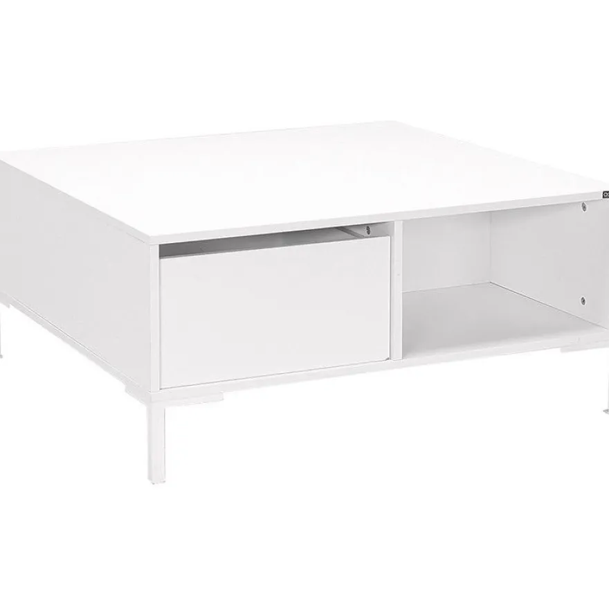 Sohvapöytä Linento Furniture SHP-660, 90x90cm, vetolaatikolla