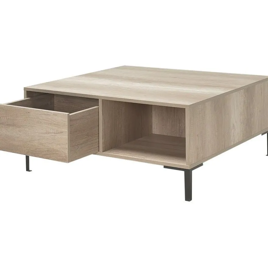 Sohvapöytä Linento Furniture SHP-660, 90x90cm, vetolaatikolla