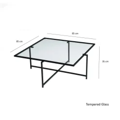 Sohvapöytä Linento Furniture Sun, musta
