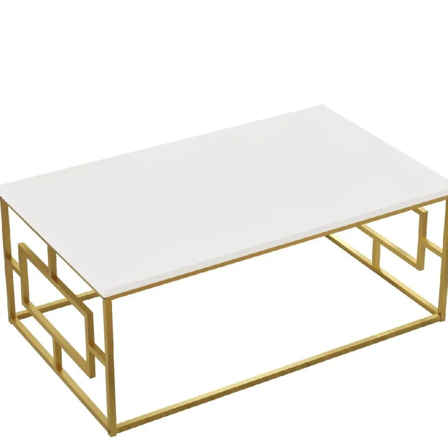 Sohvapöytä Linento Furniture VG12-W valkoinen/kulta
