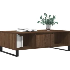 Sohvapöytä ruskea tammi 104x60x35 cm tekninen puu (27099)