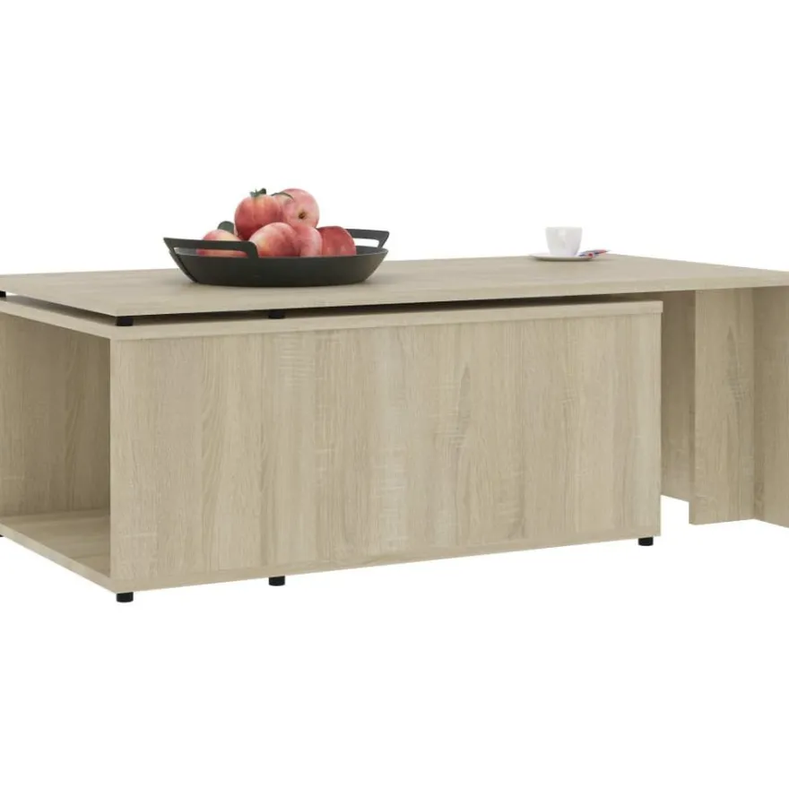 Sohvapöytä sonoma-tammi 150x50x35 cm lastulevy