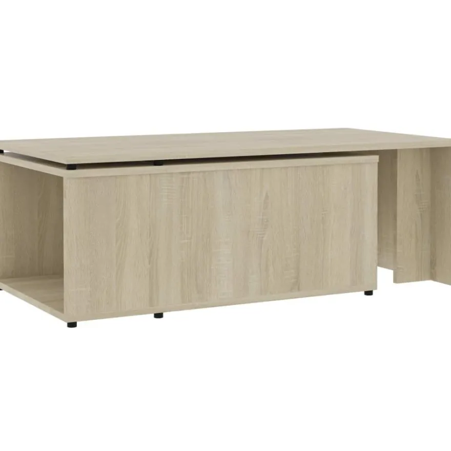 Sohvapöytä sonoma-tammi 150x50x35 cm lastulevy