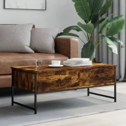 Sohvapöytä tekninen puu, 101x49x39,5 cm, eri värejä (32599)
